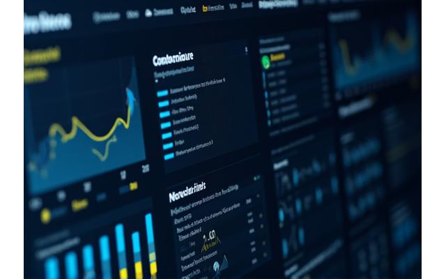 Grafisches Dashboard mit Lernstatistiken und Fortschrittsanzeigen.