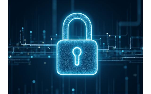 Darstellung von Datenschutzmaßnahmen und Sicherheitssymbolen, die DSGVO-Konformität symbolisieren.