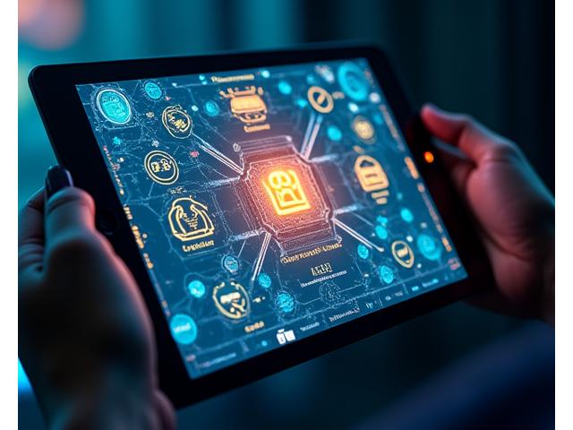 Digitale Escape-Room-Oberfläche auf einem Computerbildschirm