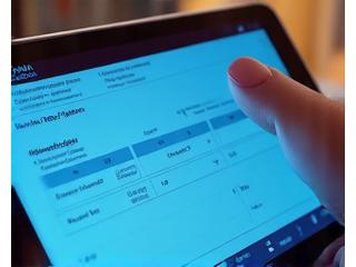 KI-Tutor-Interface auf einem Tablet, das einem Schüler personalisiertes Feedback zu einer komplexen Aufgabe gibt.
