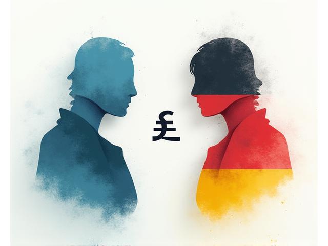 Zwei Hände schütteln sich über einem stilisierten Paragraphenzeichen und einer deutschen Flagge, um Rechtsstreitigkeiten nach deutschem Recht zu symbolisieren.