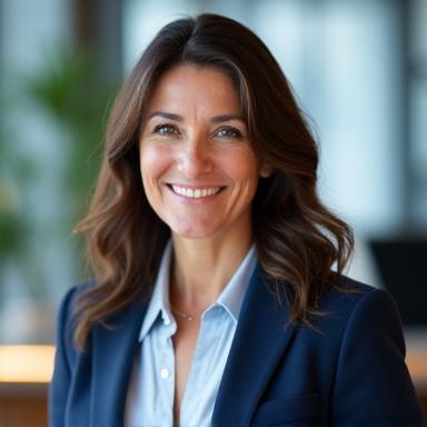 Porträt von Dr. Clara Müller, CEO von Lernwelle