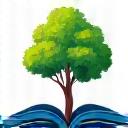 Symbol für Nachhaltigkeit: Ein Baum wächst aus einem stilisierten Buch